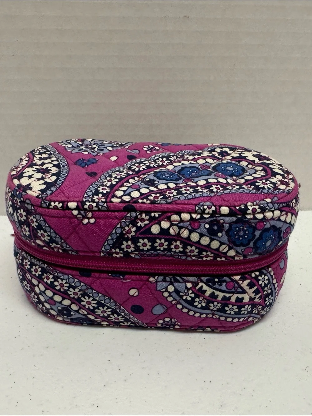 Vera Bradley Pink Paisley Travel Jewelry Organizer Case